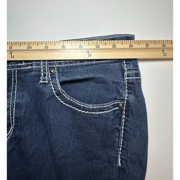 Love Nation Premium Denim Blue‎ Jeans Embellished Pockets Women's 10 - Picture 10 of 12